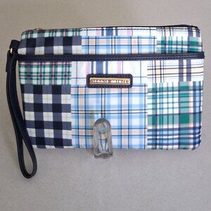 Tommy Hilfiger Plaid Wristlet Zip Case